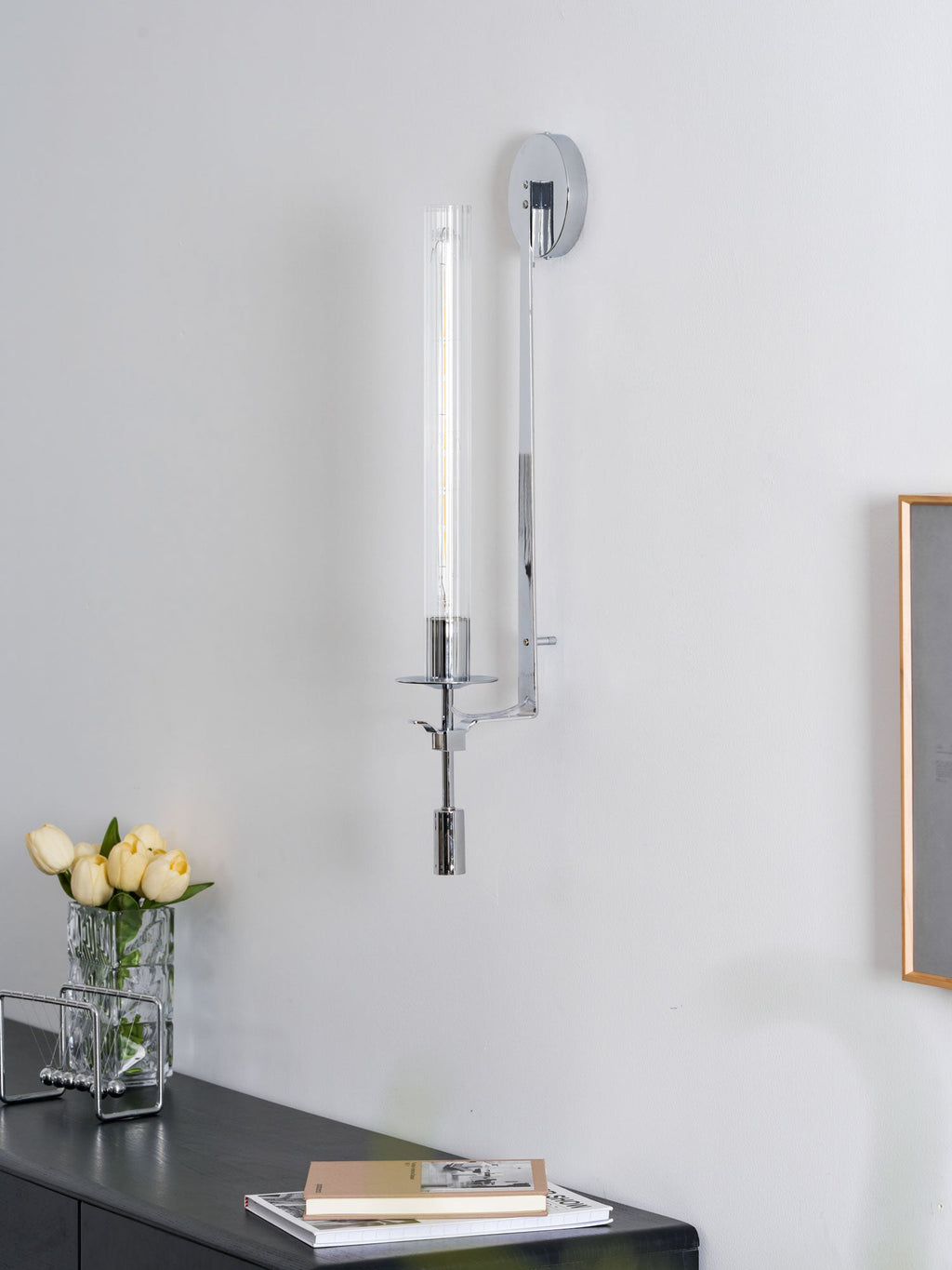 Fontanelle Ribbed Glass Wall Sconce – wall sconce view 96