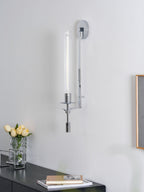 Fontanelle Ribbed Glass Wall Sconce – wall sconce view 96