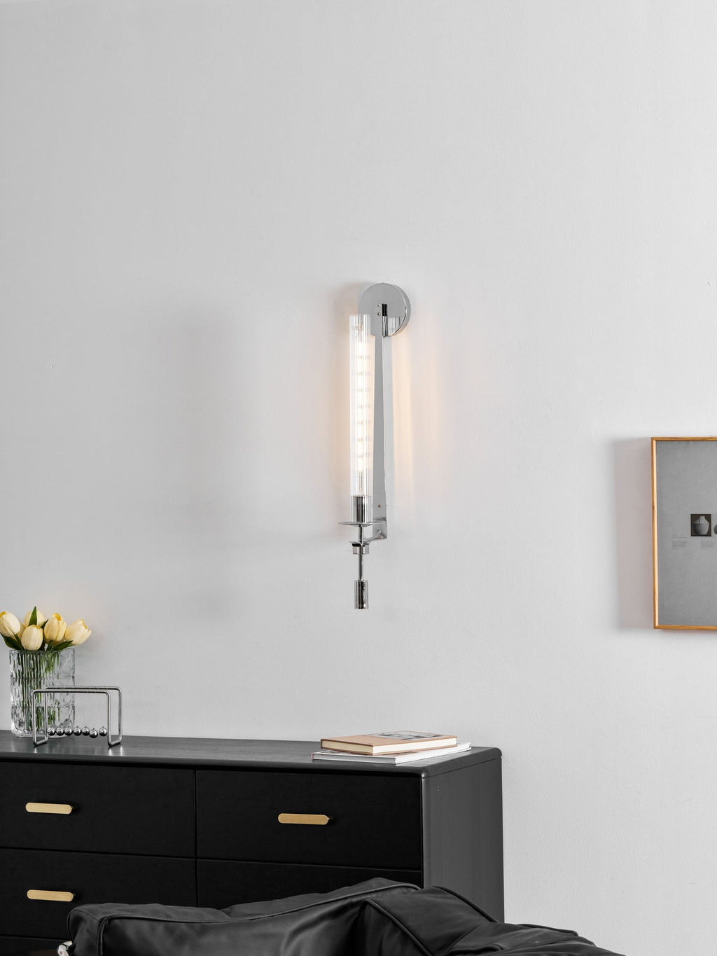Fontanelle Ribbed Glass Wall Sconce – wall sconce view 110