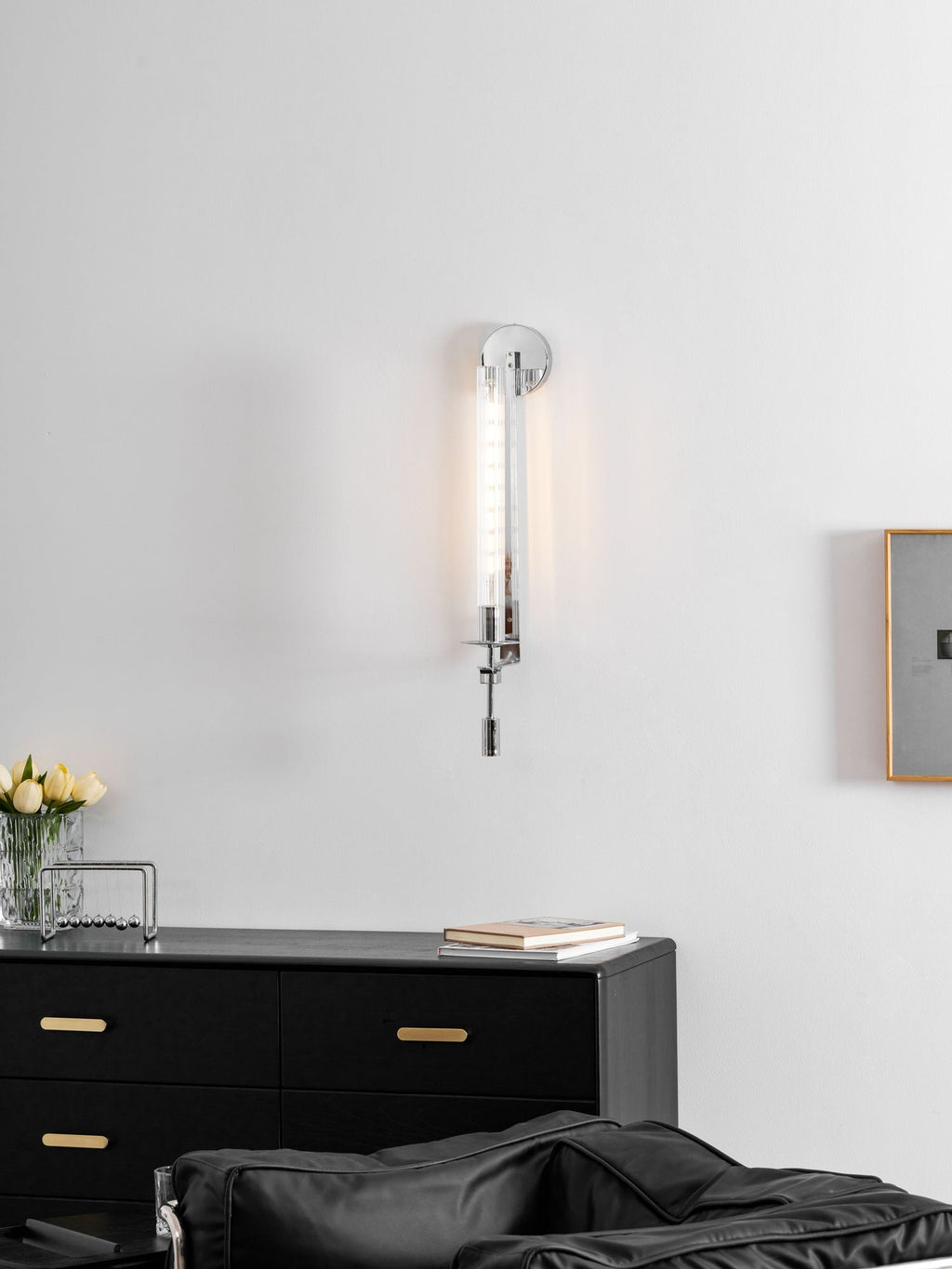 Fontanelle Ribbed Glass Wall Sconce – wall sconce view 111