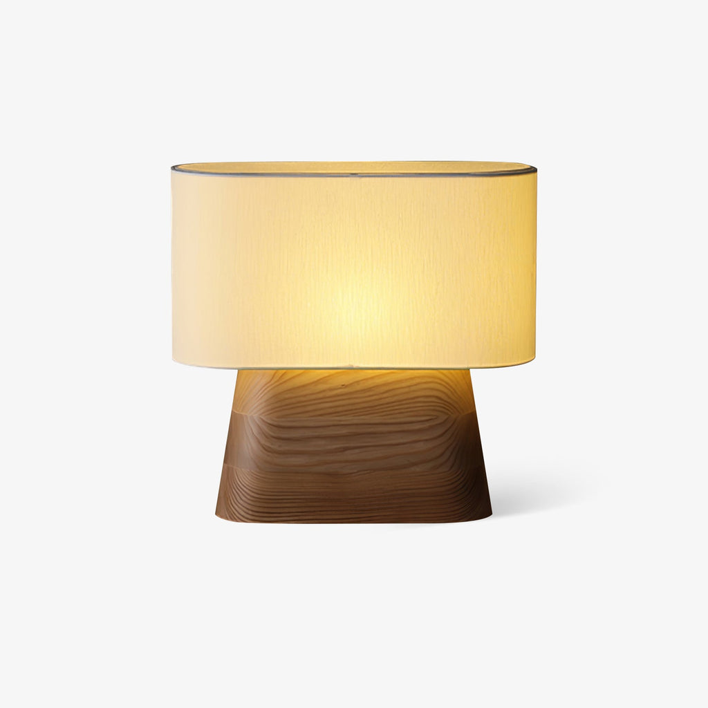 Habitat Wood and Fabric Table Lamp - product view 1