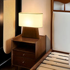 Habitat Wood and Fabric Table Lamp - product view 6