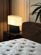 Habitat Wood and Fabric Table Lamp - product view 7
