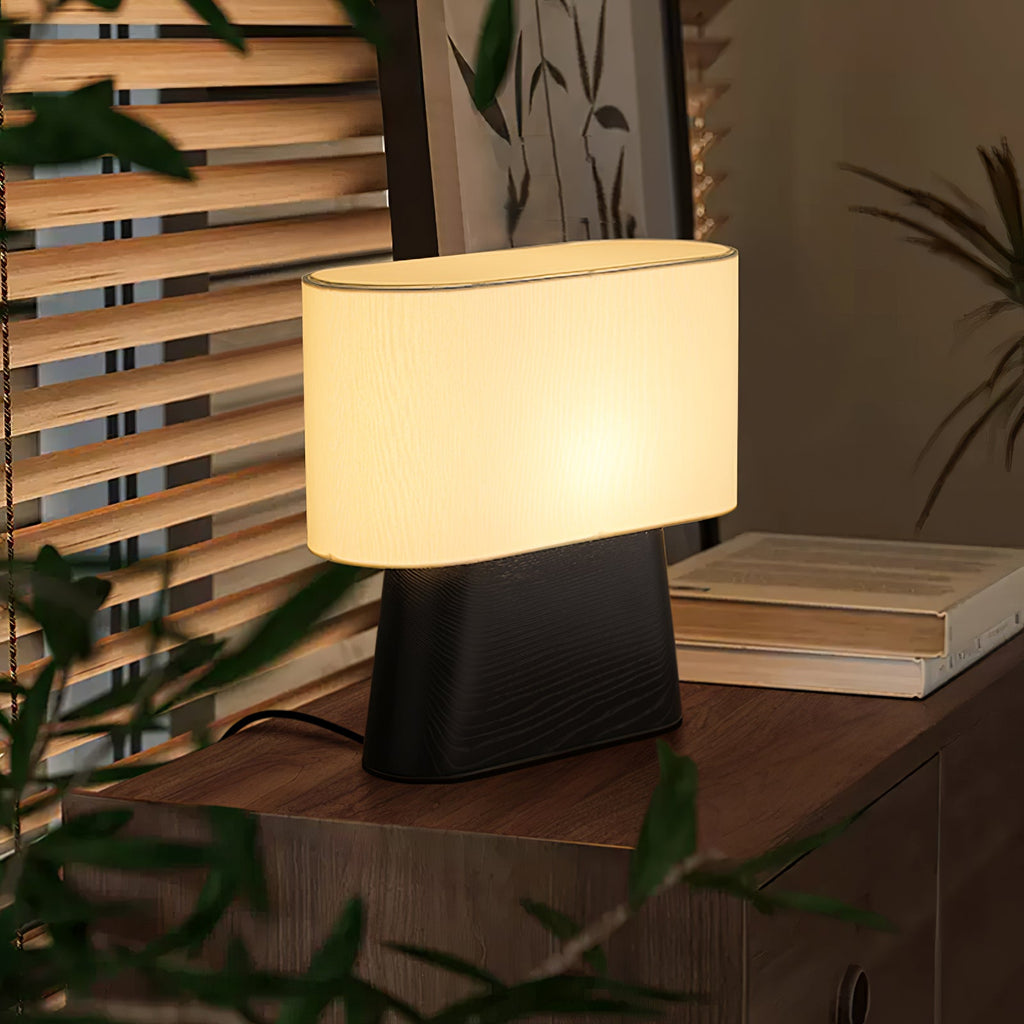 Habitat Wood and Fabric Table Lamp - product view 10