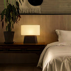 Habitat Wood and Fabric Table Lamp - product view 11