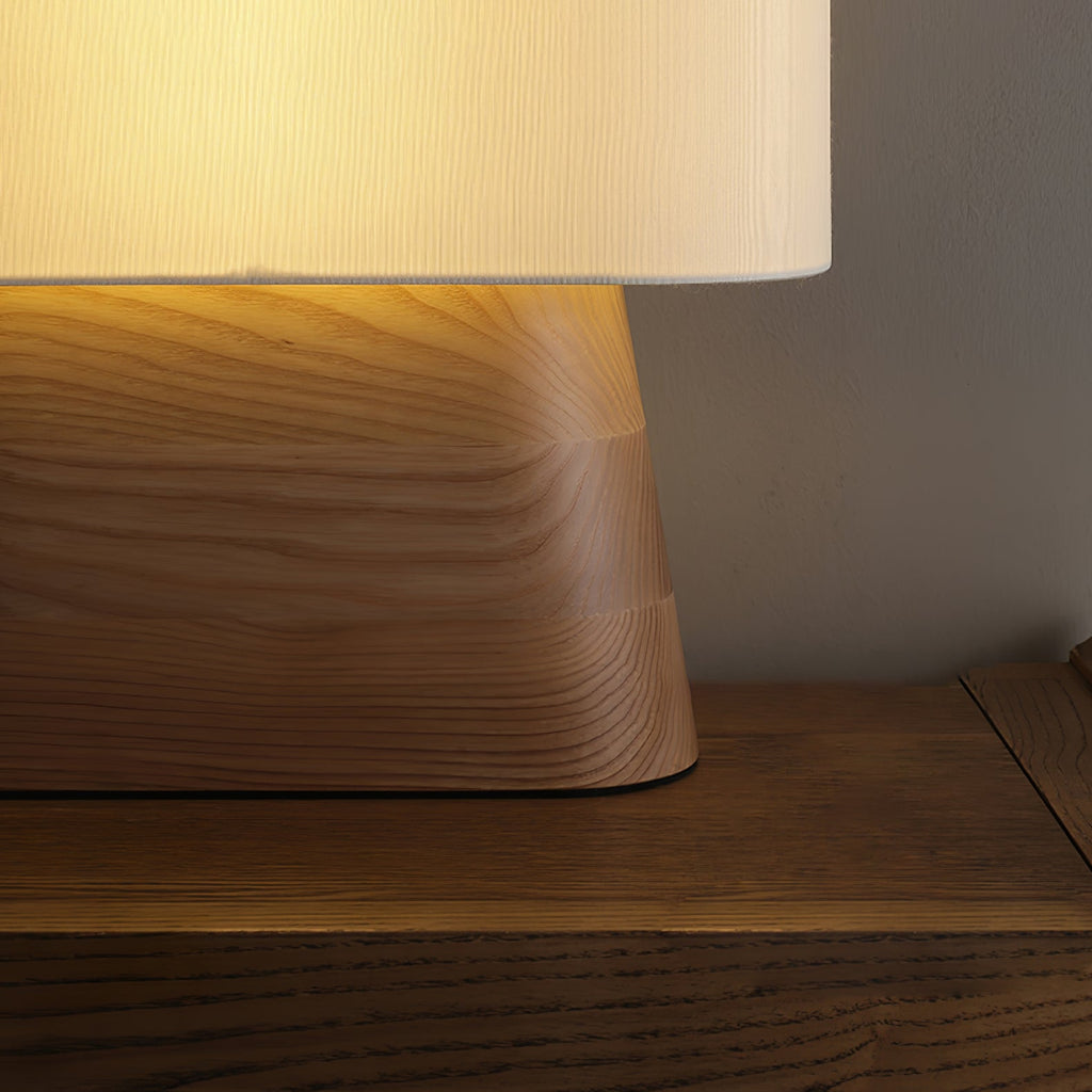 Habitat Wood and Fabric Table Lamp - product view 13