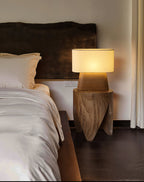 Habitat Wood and Fabric Table Lamp - product view 15