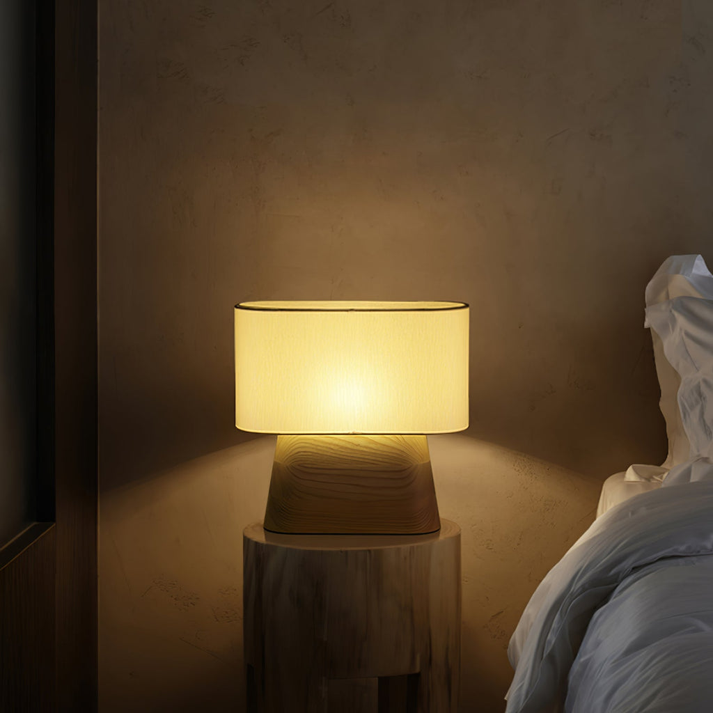 Habitat Wood and Fabric Table Lamp - product view 16