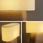 Habitat Wood and Fabric Table Lamp - product view 19