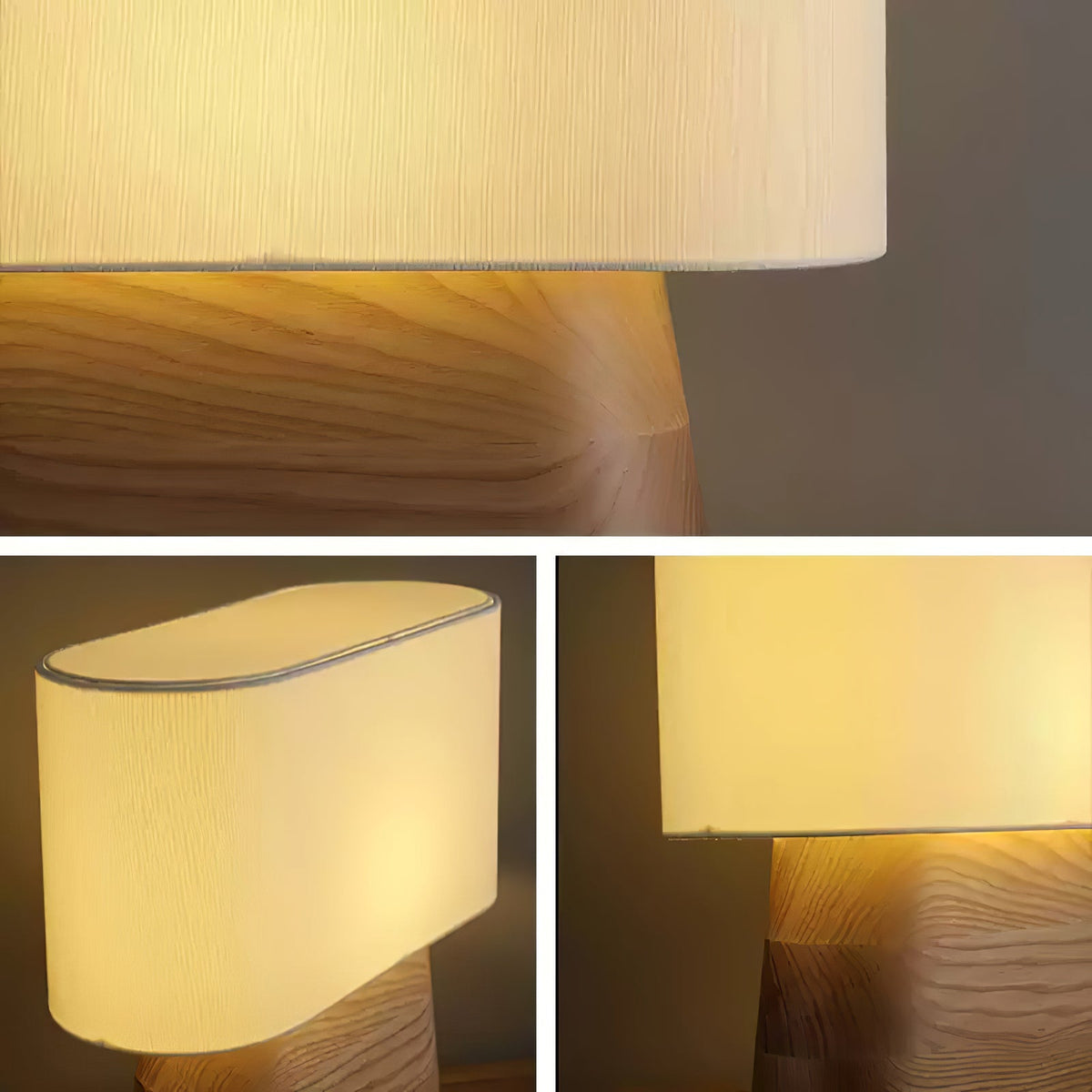 Habitat Wood and Fabric Table Lamp - product view 19