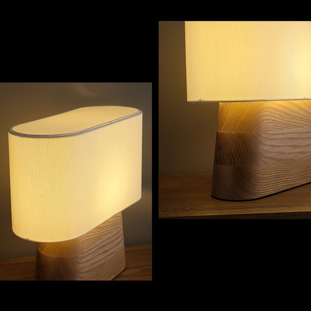 Habitat Wood and Fabric Table Lamp - product view 24