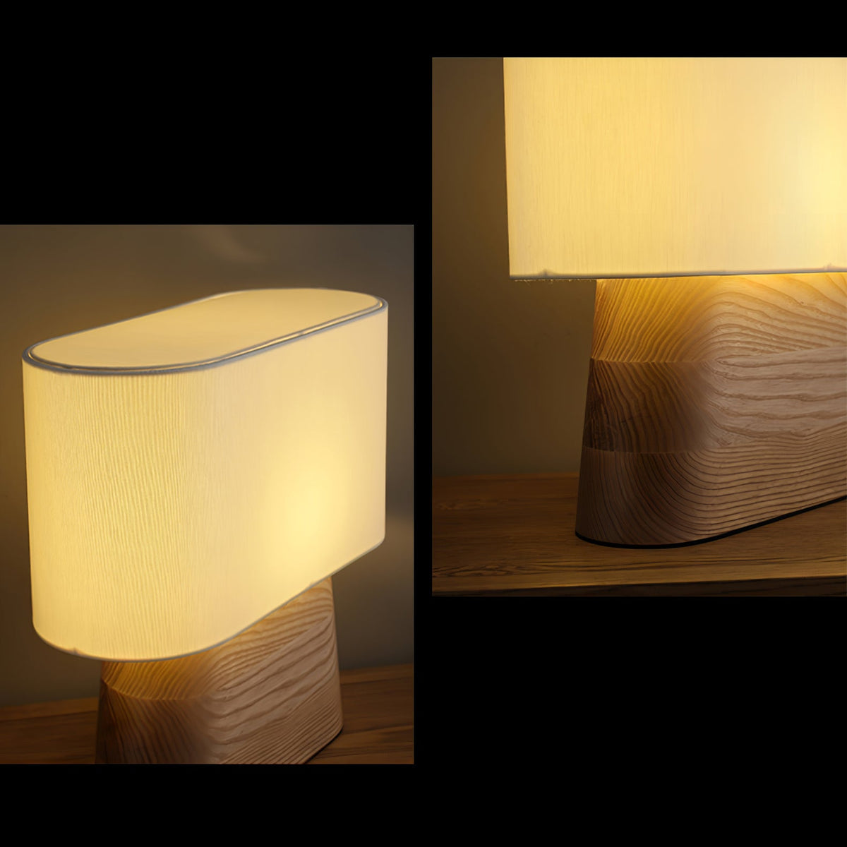 Habitat Wood and Fabric Table Lamp - product view 24