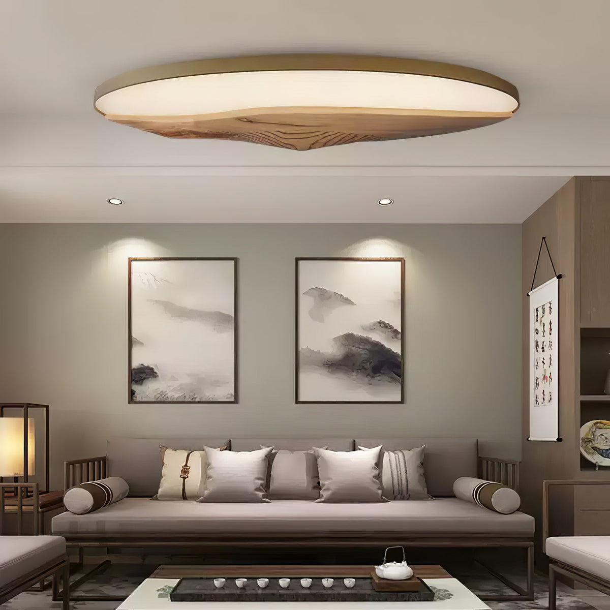 Half-Mountain Ceiling Lamp — product and interior detail 2