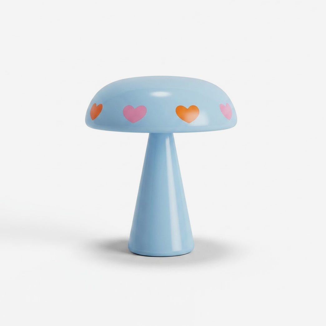 Harela Heart-Print Rechargeable Mushroom Lamp — product view