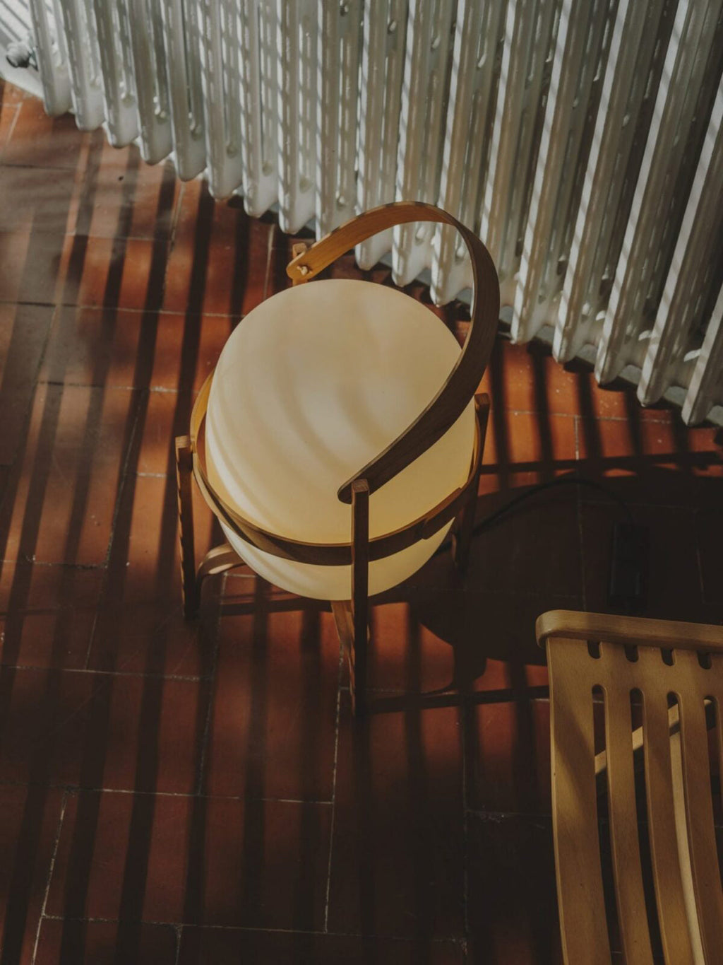 Haven Wood & Glass Plug-In Lantern Lamp — product, finish and specification view 28