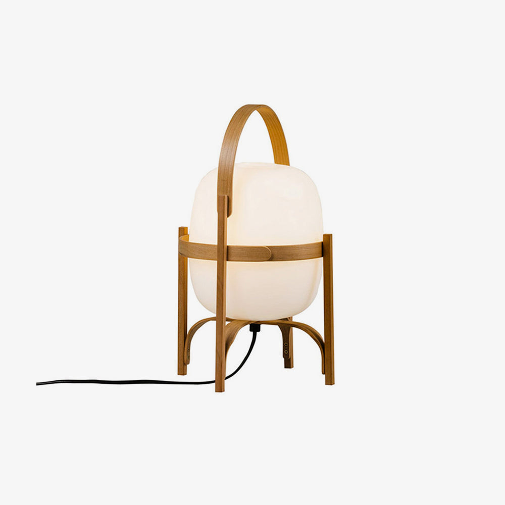 Haven Wood & Glass Plug-In Lantern Lamp — product, finish and specification view 31
