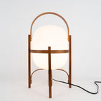 Haven Wood & Glass Plug-In Lantern Lamp — product, finish and specification view 40