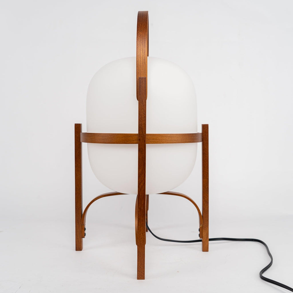Haven Wood & Glass Plug-In Lantern Lamp — product, finish and specification view 43