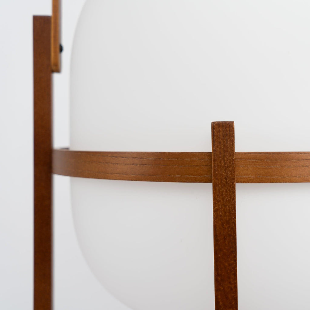 Haven Wood & Glass Plug-In Lantern Lamp — product, finish and specification view 46