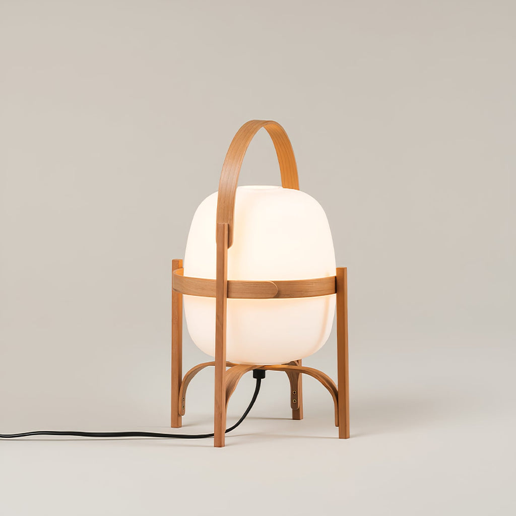 Haven Wood & Glass Plug-In Lantern Lamp — product, finish and specification view 55