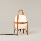 Haven Wood & Glass Plug-In Lantern Lamp — product, finish and specification view 55