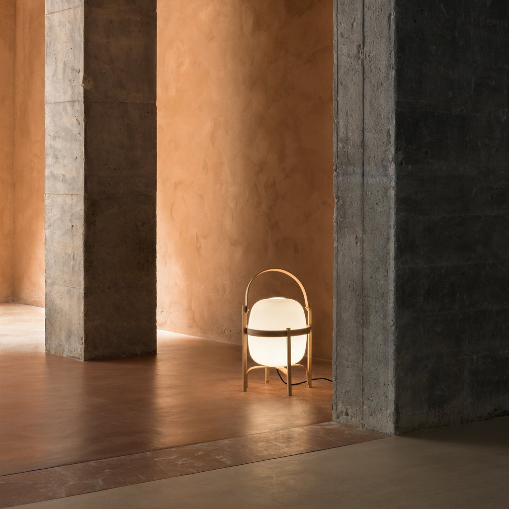 Haven Wood & Glass Plug-In Lantern Lamp — product, finish and specification view 56
