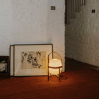 Haven Wood & Glass Plug-In Lantern Lamp — product, finish and specification view 57
