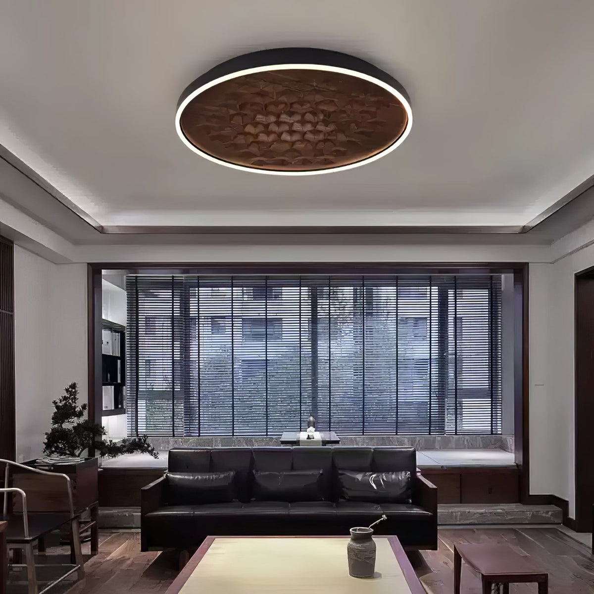 Heartwood Ceiling Lamp — product and interior detail 2