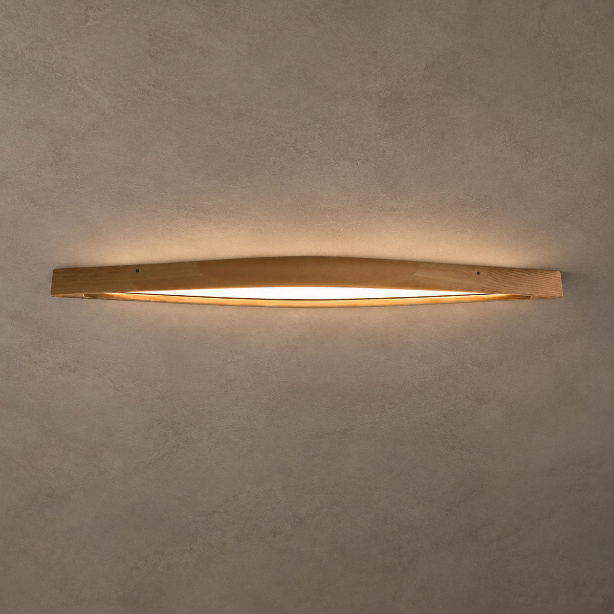 Horizon Linear Wood Ceiling Lamp — product and interior detail 27