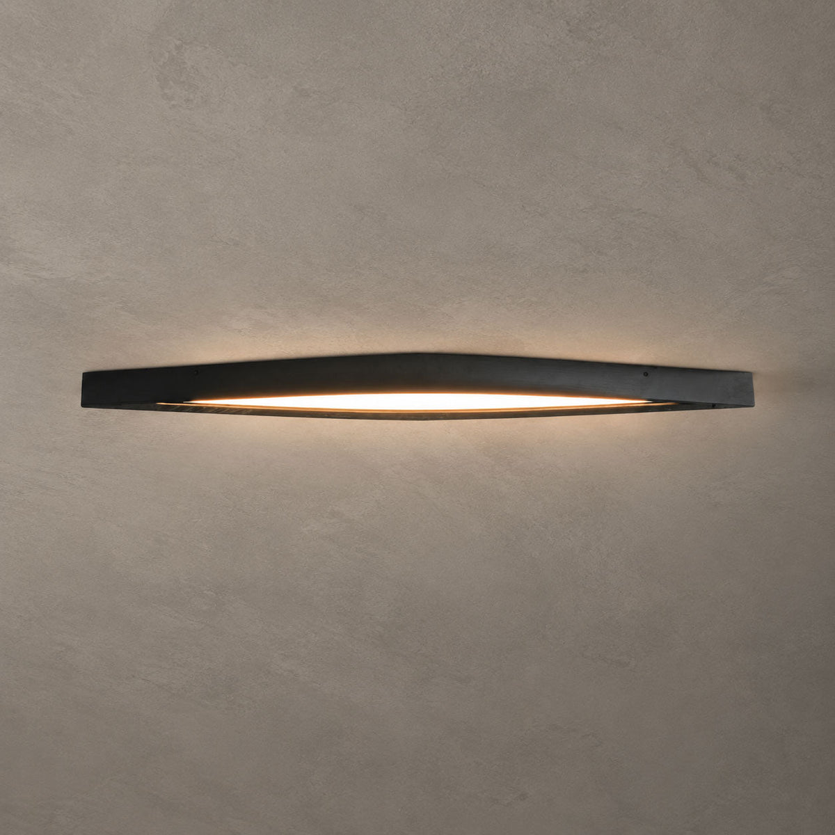 Horizon Linear Wood Ceiling Lamp — product and interior detail 29