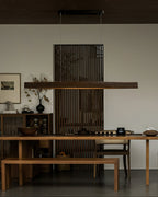 Horizon Linear Wood LED Pendant Light - product view 2