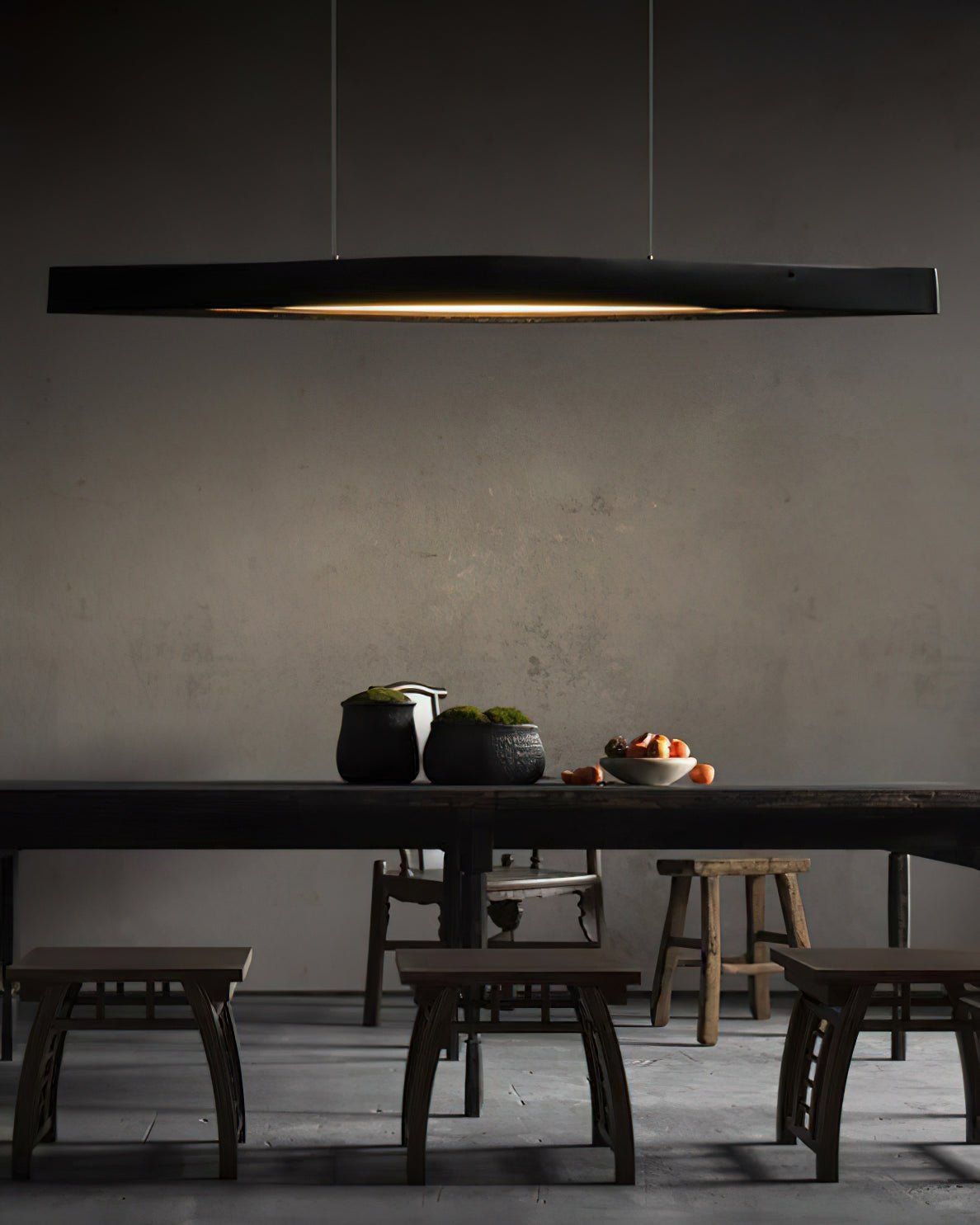 Horizon Linear Wood LED Pendant Light - product view 4