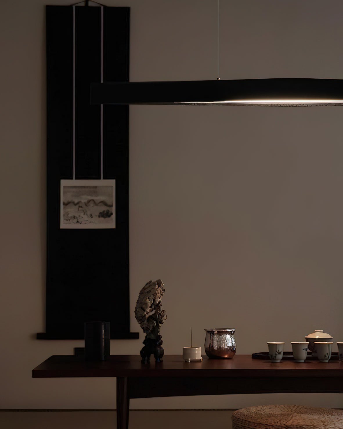 Horizon Linear Wood LED Pendant Light - product view 6