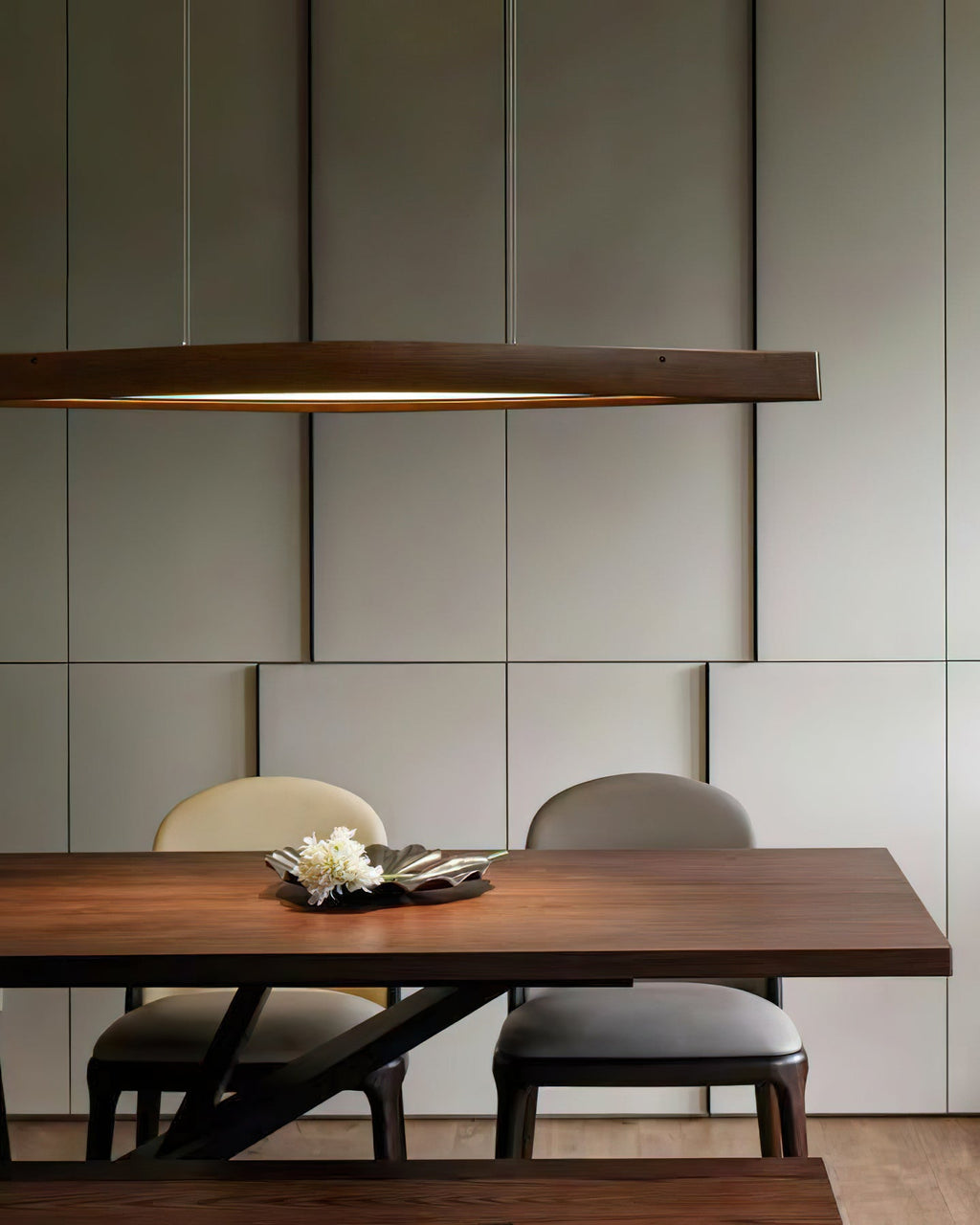 Horizon Linear Wood LED Pendant Light - product view 18