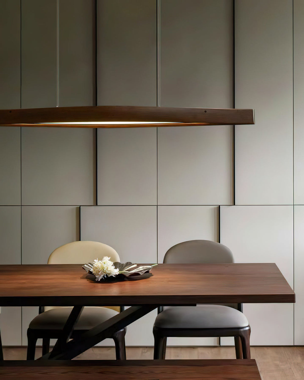 Horizon Linear Wood LED Pendant Light - product view 18