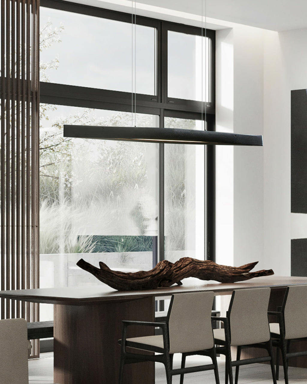 Horizon Linear Wood LED Pendant Light - product view 19