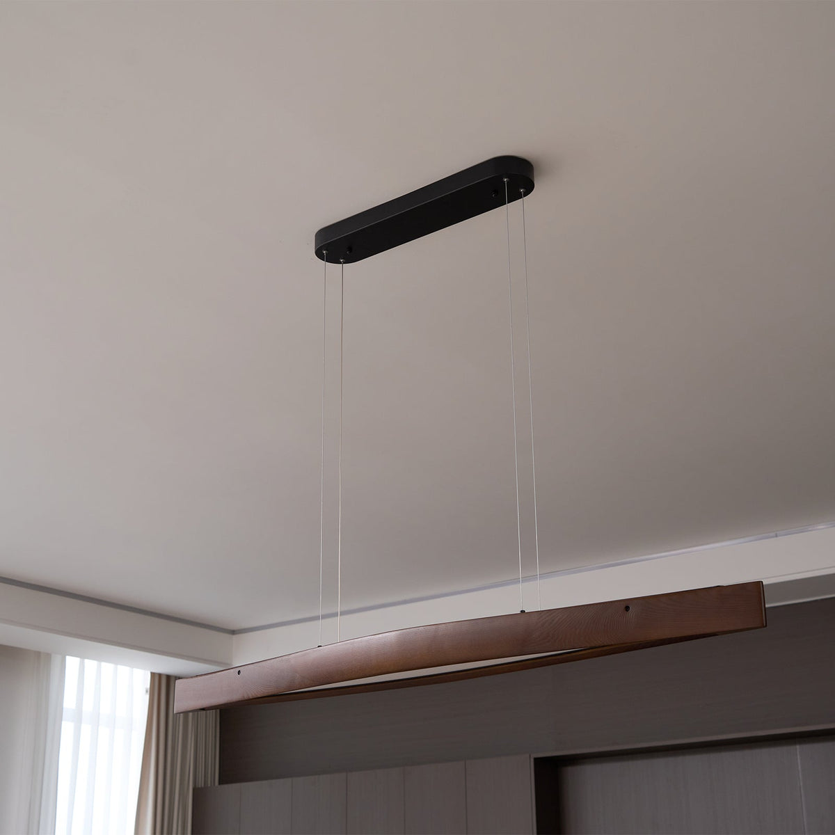 Horizon Linear Wood LED Pendant Light - product view 27