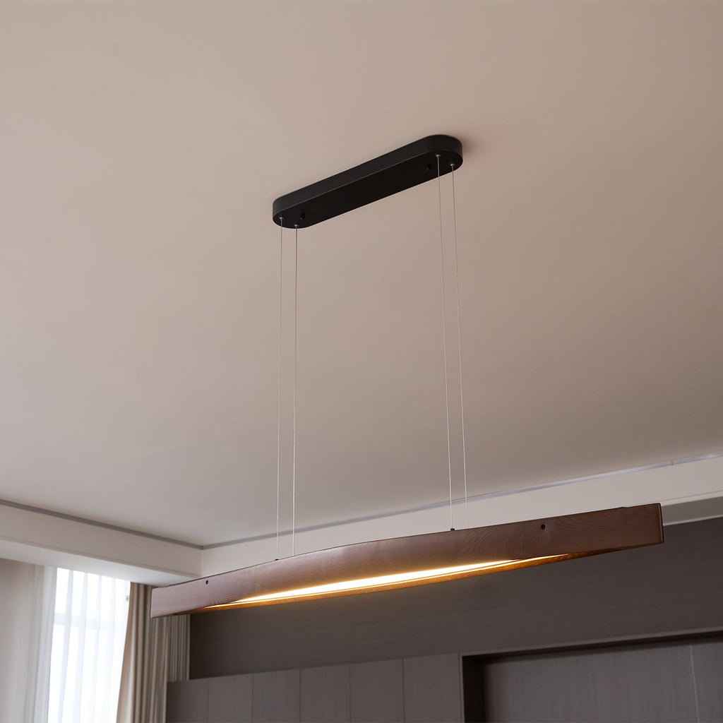 Horizon Linear Wood LED Pendant Light - product view 28