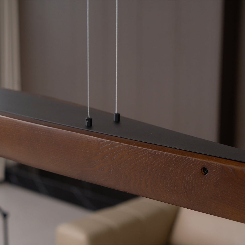 Horizon Linear Wood LED Pendant Light - product view 36