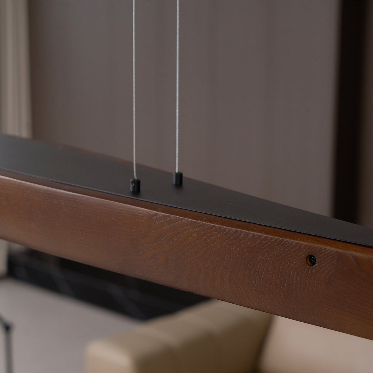 Horizon Linear Wood LED Pendant Light - product view 36