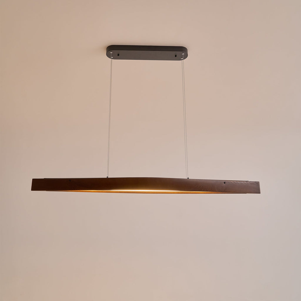 Horizon Linear Wood LED Pendant Light - product view 38