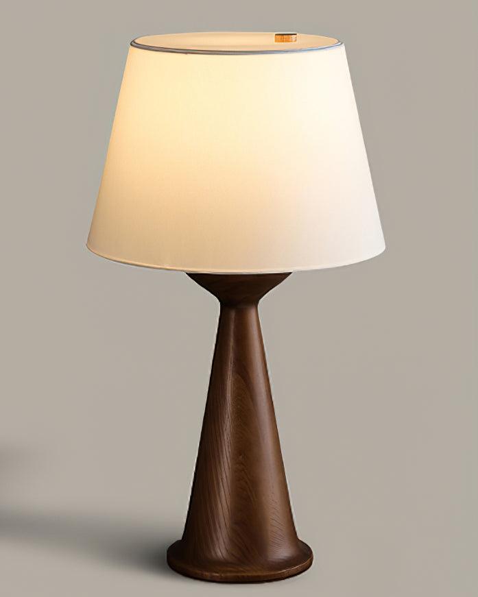 Hourglass Wood Table Lamp — product and interior detail 13