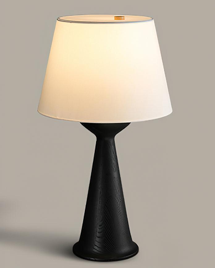 Hourglass Wood Table Lamp — product and interior detail 14
