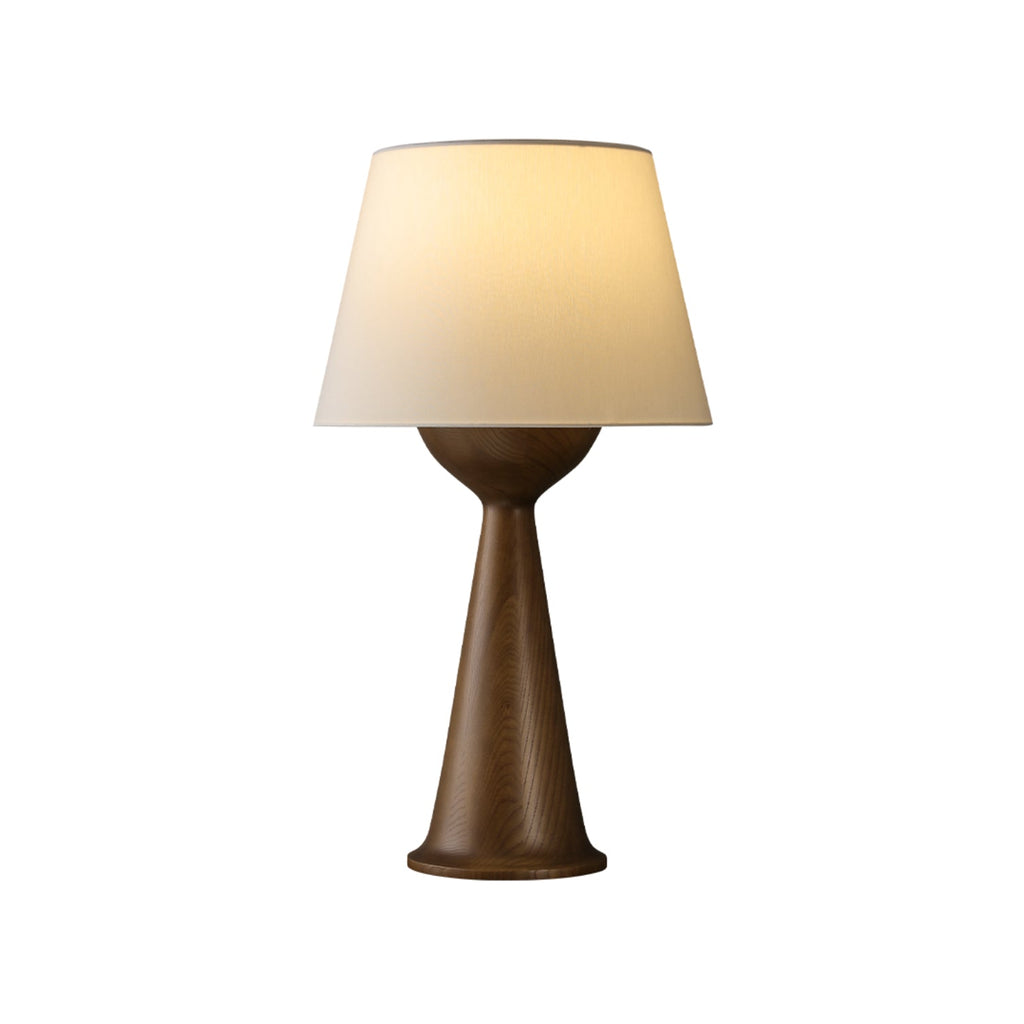 Hourglass Wood Table Lamp — product and interior detail 25