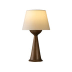 Hourglass Wood Table Lamp — product and interior detail 25