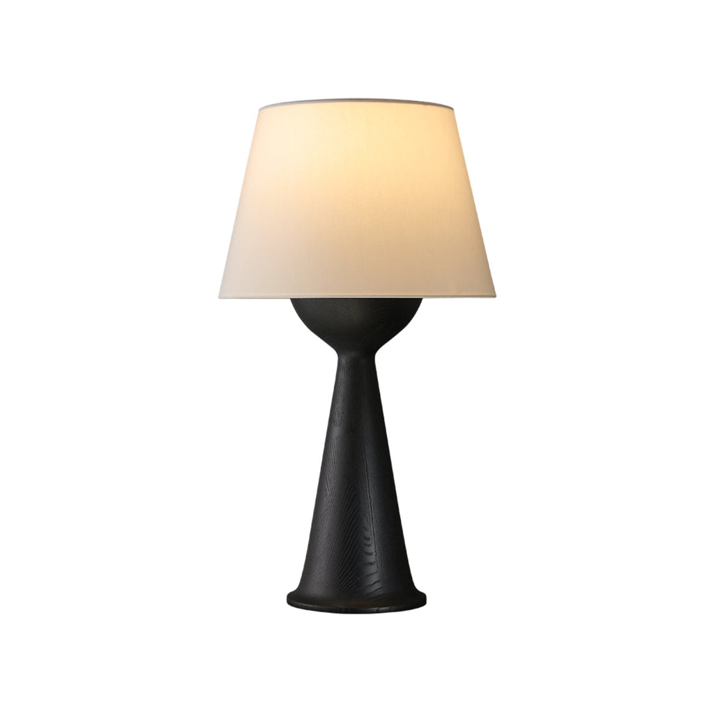 Hourglass Wood Table Lamp — product and interior detail 26