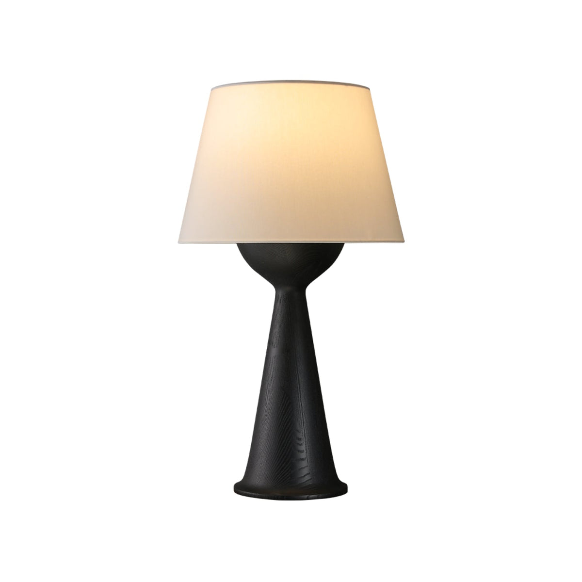 Hourglass Wood Table Lamp — product and interior detail 26