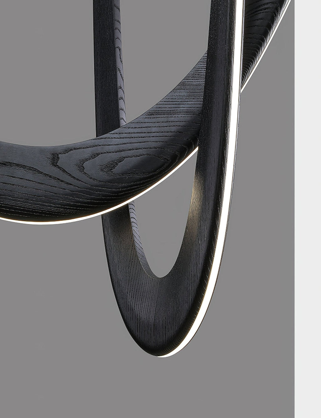 Interlace U-Shaped Wood LED Pendant Light - product view 6