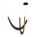 Interlace U-Shaped Wood LED Pendant Light - product view 10