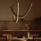 Interlace U-Shaped Wood LED Pendant Light - product view 11